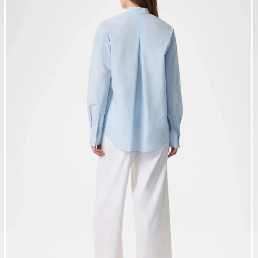 RAG & BONE AINSLEY LACE SHIRT LIGHT BLUE - Picture 4 of 7